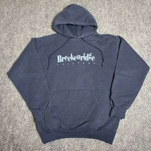 Champion Breckenridge Colorado Hoodie Sweatshirt Mens Medium M‎ Pullover Hooded